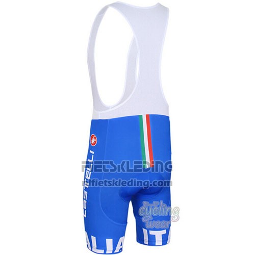 2016 Fietskleding Italie Wit en Blauw Korte Mouwen en Koersbroek